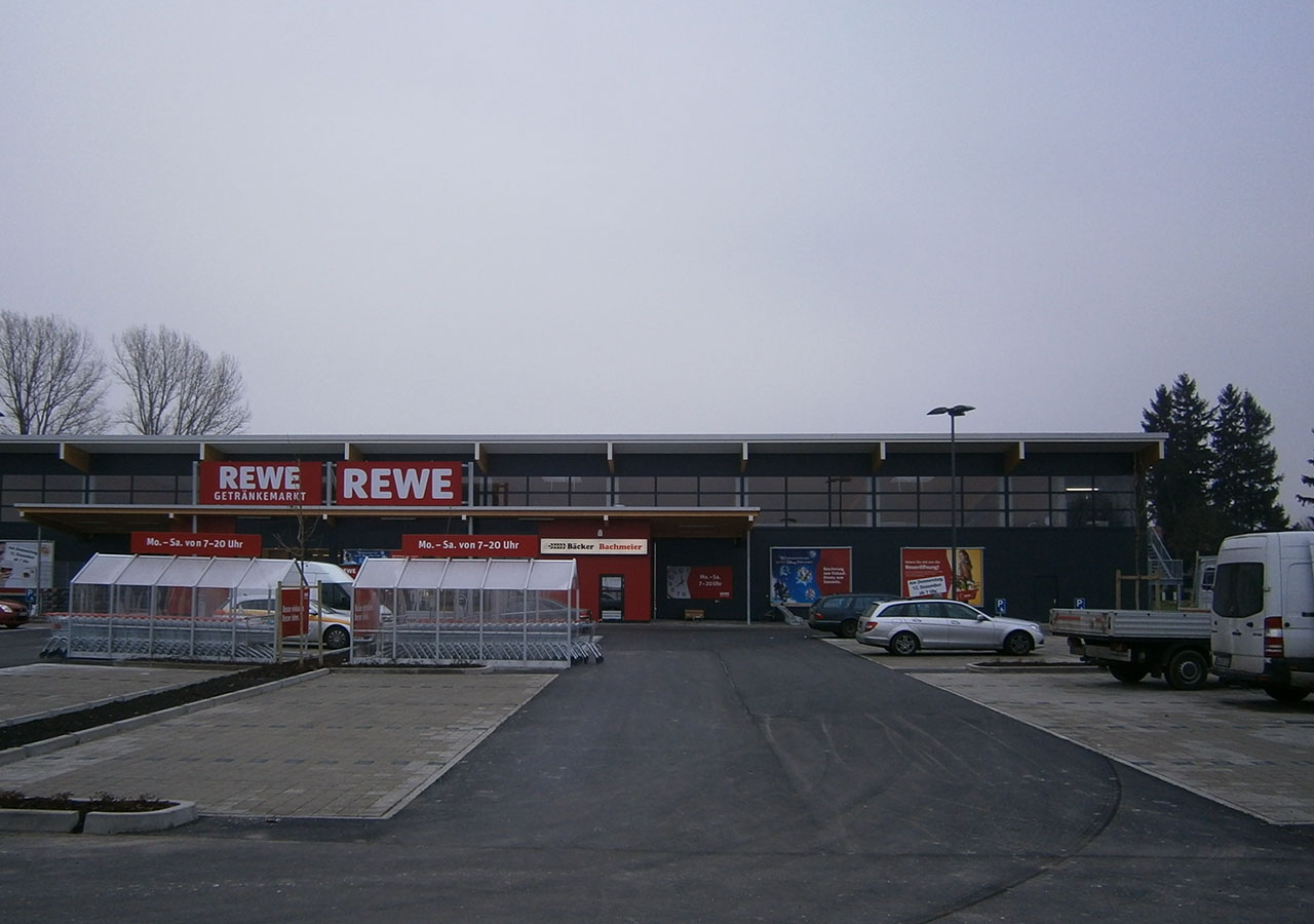 Neubau eines REWE-Marktes in Moosinning 3 Neubau eines REWE-Marktes